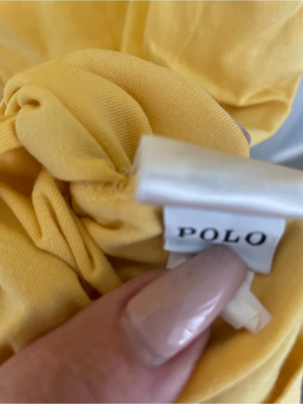 Polo by Ralph Lauren Yellow Short-Sleeve Crewneck T-Shirt with Navy Pony 2XLT - Picture 5 of 8